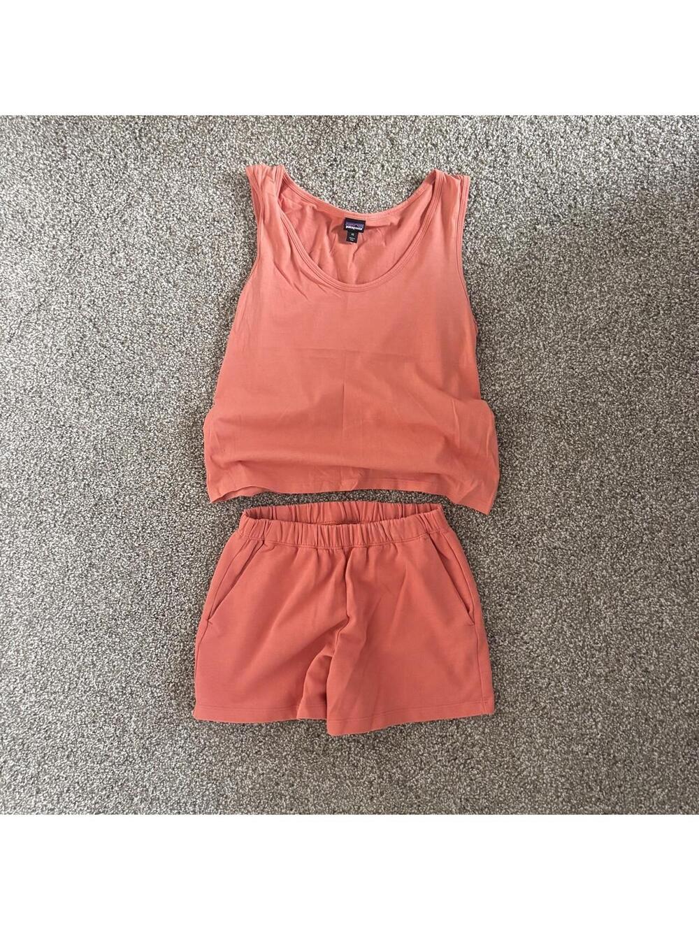 Patagonia Coral Matching 2 Piece Tank Top and Shorts Set XS